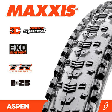 Maxxis Tyre Aspen 29 X 2.25 EXO TR New Maxxspeed Fold 120TPI E-25